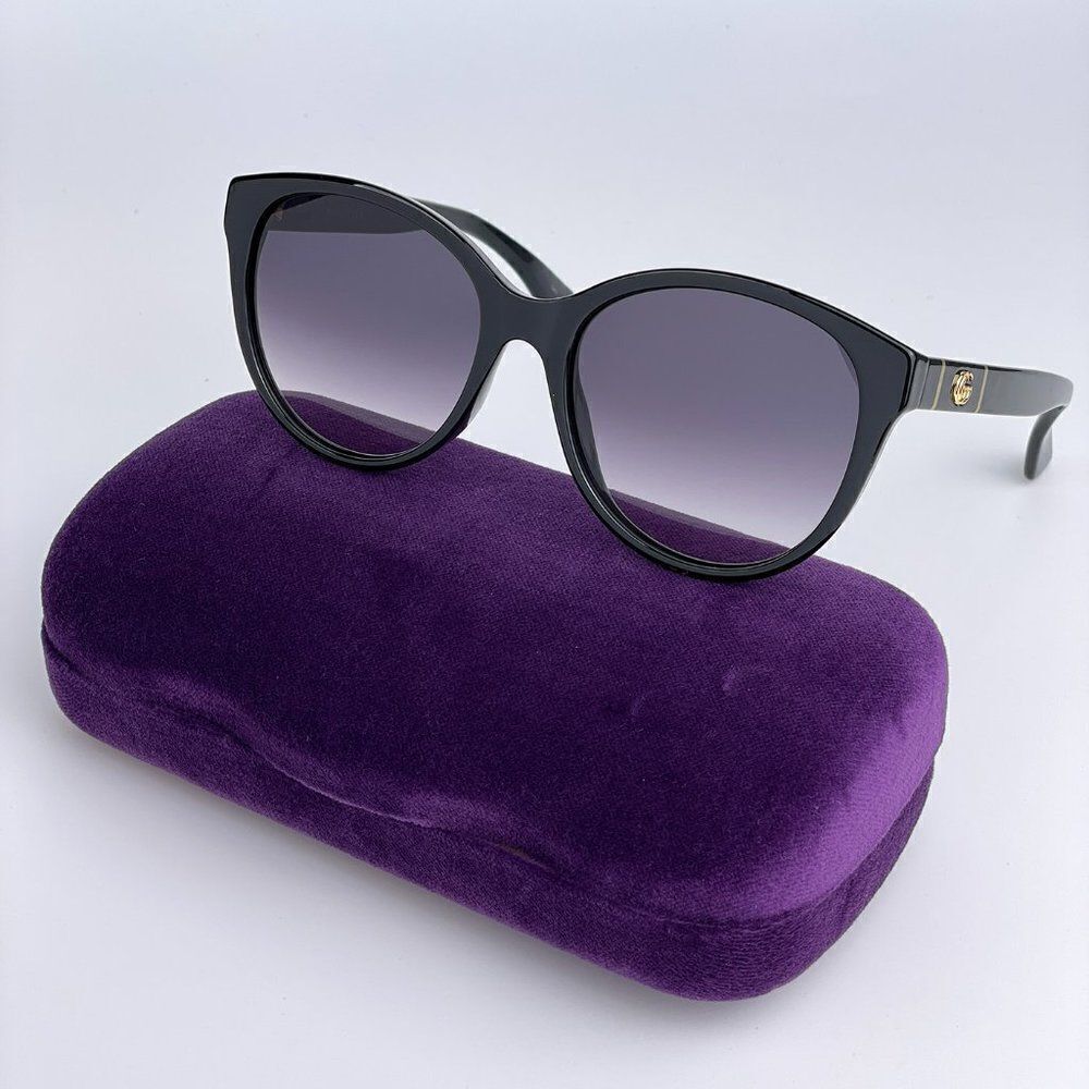 NEW GUCCI GG0631S 001 Black Violet Cat Eye Gradient Women Sunglasses - Picture 8 of 11